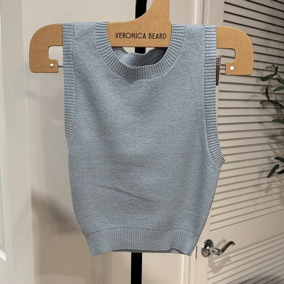 White Fox Boutique Blue Knit Set - Crop top and Mini Skirt - Picture 4 of 11